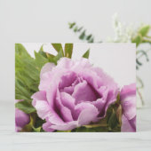 Invitation Bouquet Peonies violettes (Debout devant)