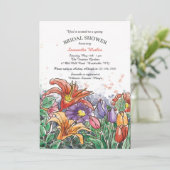 Invitation Bouquet Printanier (Debout devant)