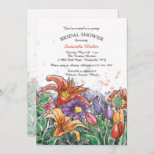 Invitation Bouquet Printanier (Devant / Derrière)