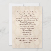 Invitation Bouquet romantique de roses (Dos)