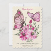 Invitation Bouquet rose (Dos)