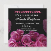Invitation Bouquet rose 30e anniversaire Modèle surprise (Dos)