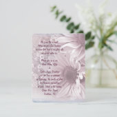 Invitation Bouquet Rose Daisy (Debout devant)