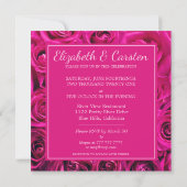 Invitation Bouquet rose du Rose (Dos)