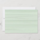 Invitation Bouquet Rose ivoire menthe mariage (Dos)