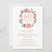 INVITATION BOUQUET ROSE ROSE ROSE ROSE ROSE ROSE ROSE 60E ANN (Devant)