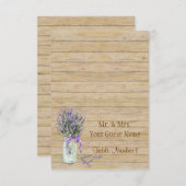 Invitation Bouquet rustique de lavande française en pot de ve (Devant / Derrière)