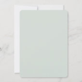 Invitation Bouquet séché de Bohême Baby shower bleu Invitatio (Dos)