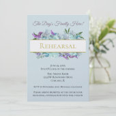 Invitation Bouquet turquoise Rustic Mariage Suite (Debout devant)