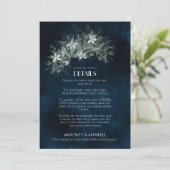 Invitation Bouquet Vintage verdoyant, fiche mariage (Debout devant)