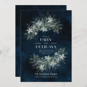 Invitation Bouquet Vintage verdoyant, suite mariage Invitatio (Devant / Derrière)