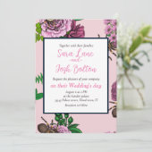 Invitation Bouquets et tarantula (Debout devant)