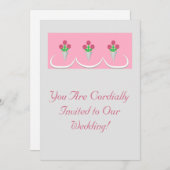 Invitation Bouquets mariages (Devant / Derrière)