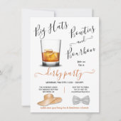 Invitation Bourbon Big Casquettes & Bowties Derby Party (Devant)