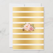 Invitation Bourbon, bulles et fleurs Adultes Anniversaire (Dos)