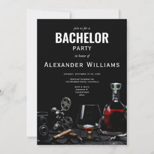 Invitation Bourbon & Cigars Kentucky Whiskey Bachelor Party