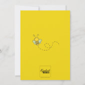 Invitation Bourdonnement dessus au-dessus de première fête (Dos)