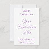 Invitation Bourgeons de fleurs roses et blancs (Dos)