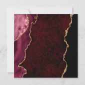 Invitation Bourgogne Agate Mariage Couleur Pallette Invitatio (Dos)