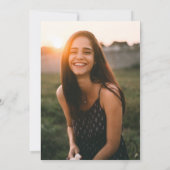 Invitation Bourgogne Agate Photo Graduation (Dos)