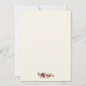 Invitation Bourgogne Blush White Bachelorette Party Invitatio (Dos)