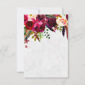 Invitation Bourgogne boho vierge  (Devant)