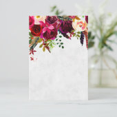 Invitation Bourgogne boho vierge  (Debout devant)