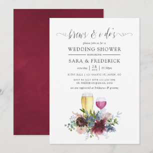 Invitation Bourgogne et Brasseurs Floraux Avant le Oui