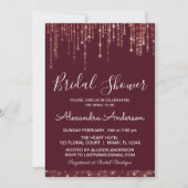 Invitation Bourgogne et Fête des mariées d'or Rose (Devant)