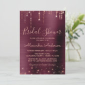 Invitation Bourgogne et Fête des mariées d'or Rose (Debout devant)