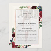 Invitation Bourgogne Fête Florale de la Vie (Devant / Derrière)