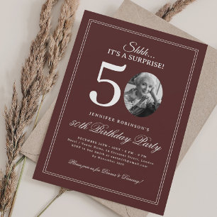 Invitation Bourgogne Fête surprise pour 50 ans