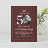 Invitation Bourgogne | Fête surprise pour 50 ans (Debout devant)