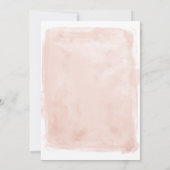 Invitation Bourgogne Floral Blush Aquarelle 40e anniversaire (Dos)