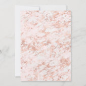 Invitation Bourgogne Floral Rose Gold (Dos)