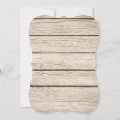 Invitation Bourgogne Floral Vin Barrel Fête des mariées (Dos)