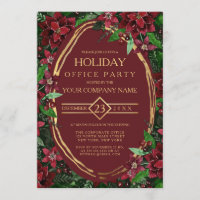 Bourgogne Gold Poinsettia Ivy Corporate Holiday