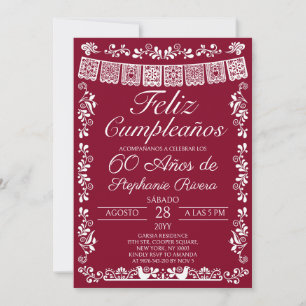 Invitation Bourgogne Joyeux Anniversaire 60e Anniversaire