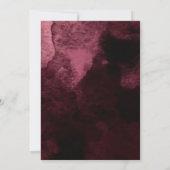 Invitation Bourgogne Mariage Agate & Gold Royal Mariage Bordo (Dos)