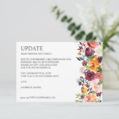 Invitation Bourgogne | MARIAGE botanique rustique (Debout devant)