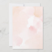 Invitation Bourgogne, Marine, Blush Boho Fête des mariées flo (Dos)