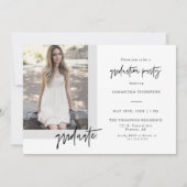 Invitation Bourgogne Moderne Boho Elle L'A Fait Grad Photo In (Dos)