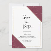 Invitation Bourgogne or mousseux parties scintillant Enregist (Devant)