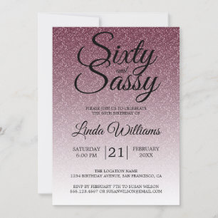 Invitation Bourgogne Parties scintillant Ombre 60 et Sassy 60