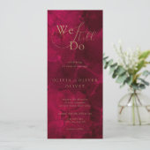 Invitation Bourgogne Passion Vow Renouvellement (Debout devant)