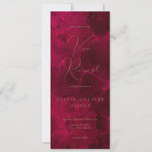 Invitation Bourgogne Passion Vow Renouvellement