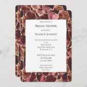 Invitation Bourgogne Red Chic Fête des mariées Abstraite (Devant / Derrière)