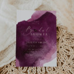 Invitation Bourgogne riche & Fête des mariées moderne<br><div class="desc">Bourgogne riche & Blush Moderne de douche nuptiale Invitation Voir la collection correspondante dans Niche et Nest Store</div>