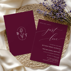 Invitation Bourgogne Rien de Fantaisiste Juste l'Amour Minima