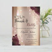 Invitation Bourgogne Rose Drives Brunch & Bubbly Fête des mar (Debout devant)